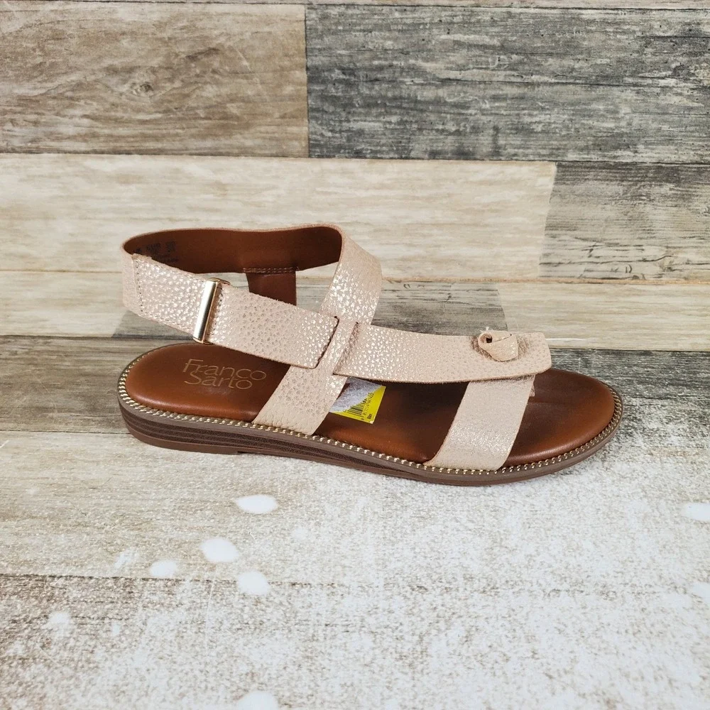 Franco Sarto Glenni Womens Sandals Sz 6 M Slingback Hook & Loop Sandal
